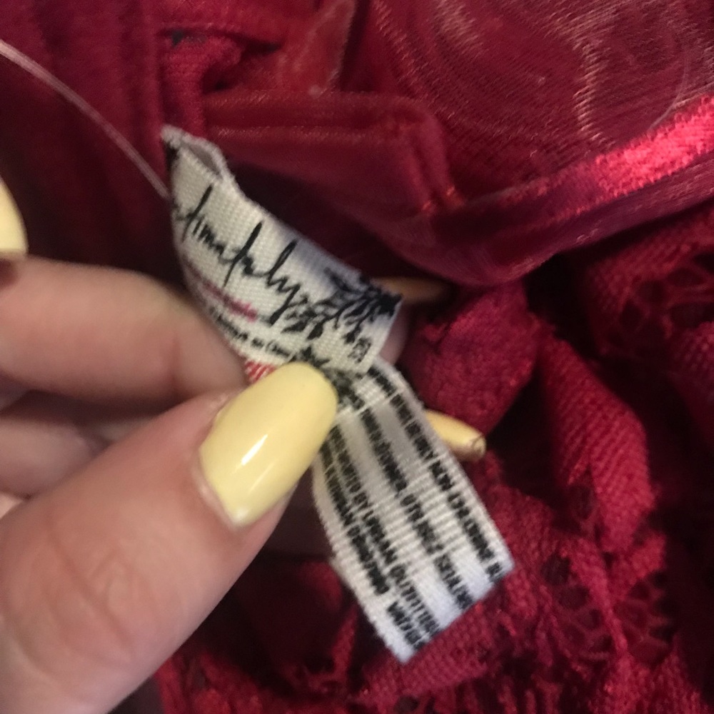 Free People Nwt Pink Lace Bra Size 32b - Picture 2 of 2